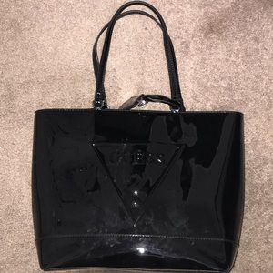 Patten Leather Guess Tote Bag